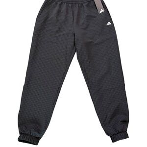 Adidas Men’s Black Textured Wind Track Pants L ADVR0994 NWT
